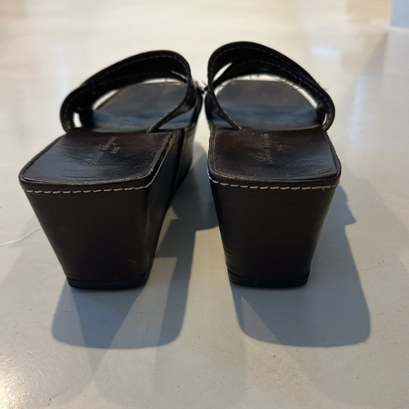 Brown leather Robert clergerie platforms - Picture 3 of 6